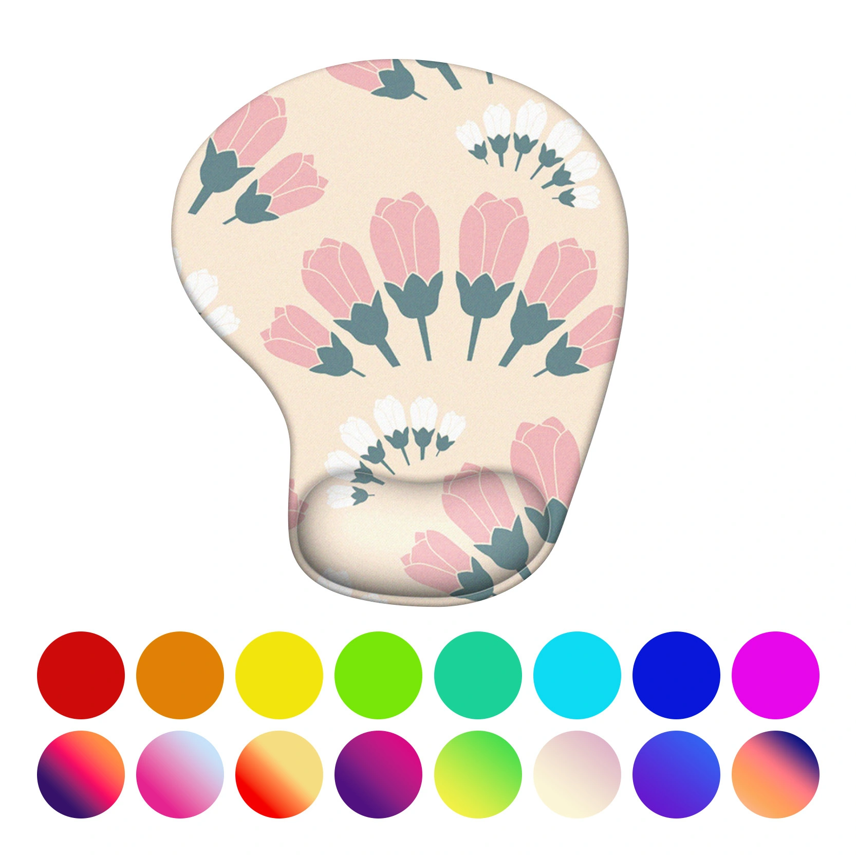 KLH-3009 Mini Ergonomic mouse pad with gel support for office For Computer, Laptop, Office & Home 1