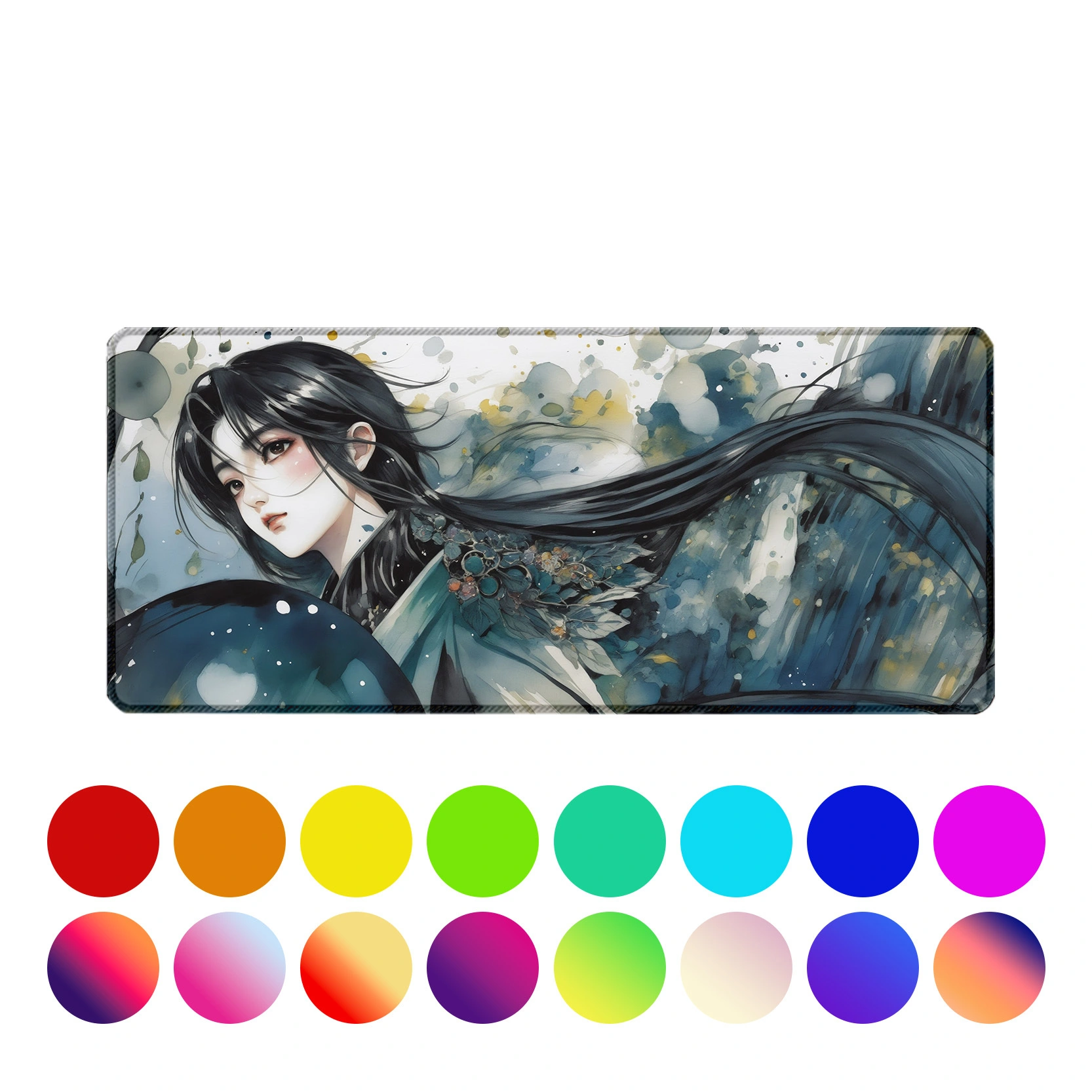 KAL Custom Large Gaming Mouse Pad Desk Mat with Stitched Edges - Water-Resistant, Non-Slip Rubber Base - Smooth Fabric for Office & Gaming 1