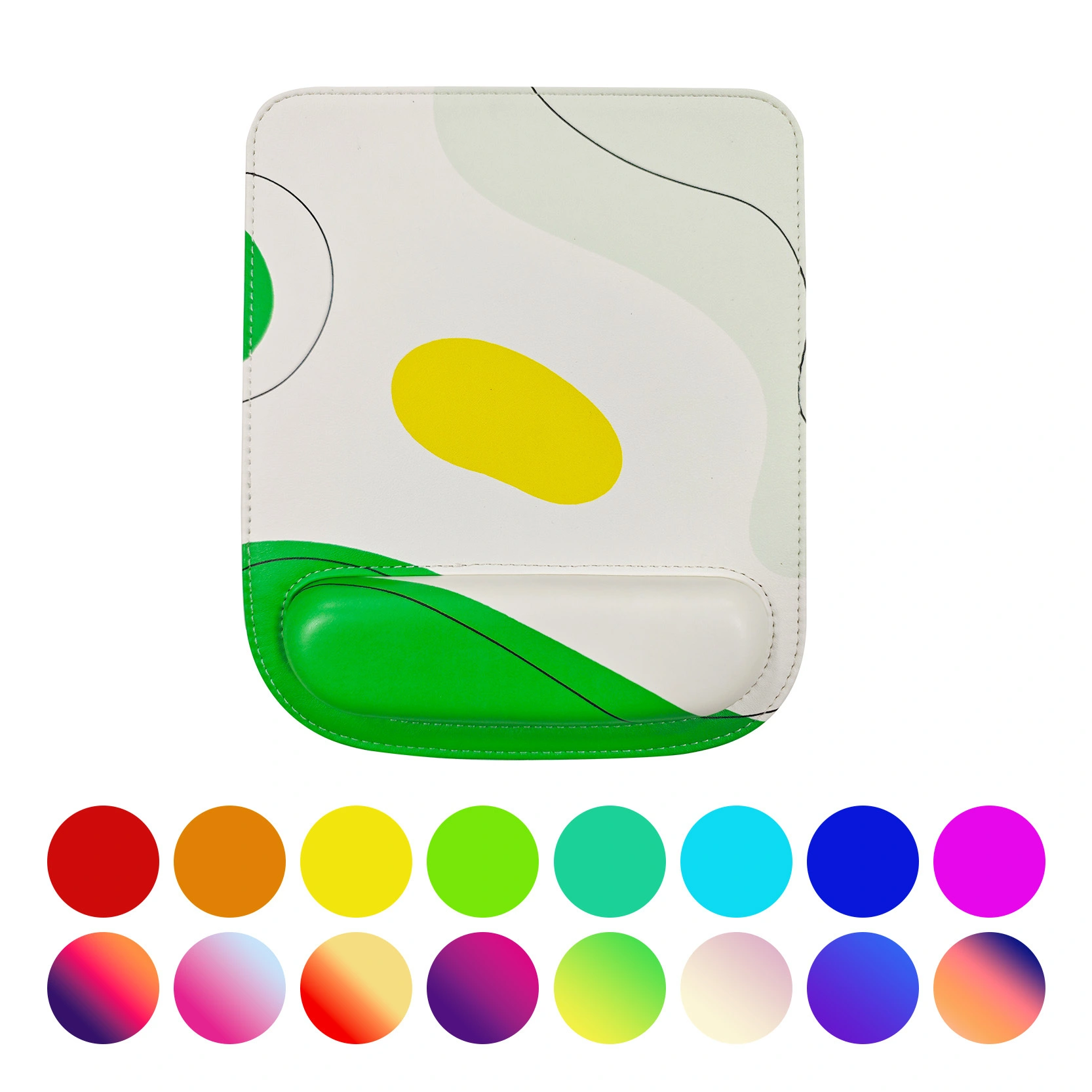 Ergonomic Memory Foam Mouse Pad with Wrist Rest for Office & Gaming 1