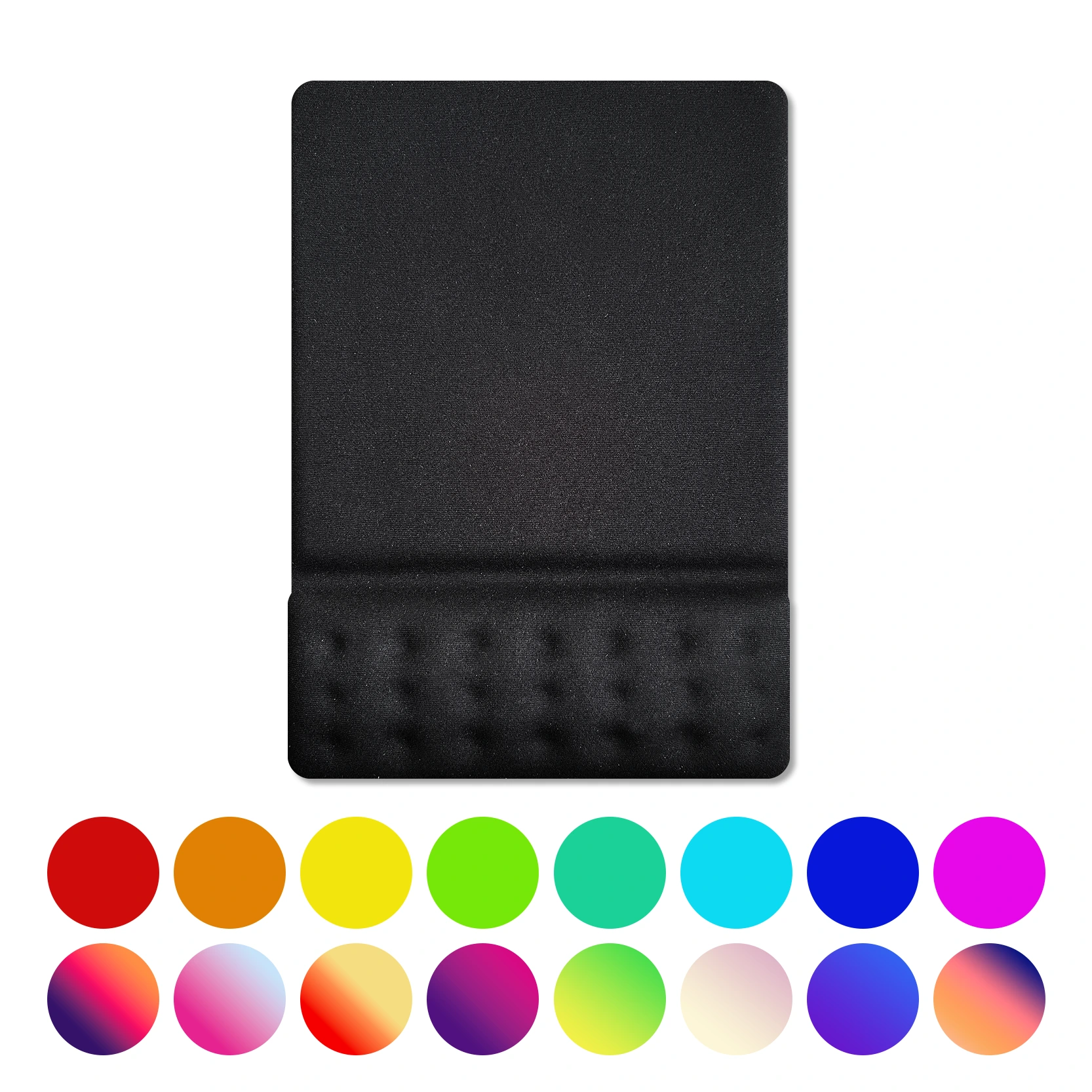 KLH-3103F Concave Dot Massage Mouse Pad with Memory Foam Wrist Support - 250×180×25mm 1