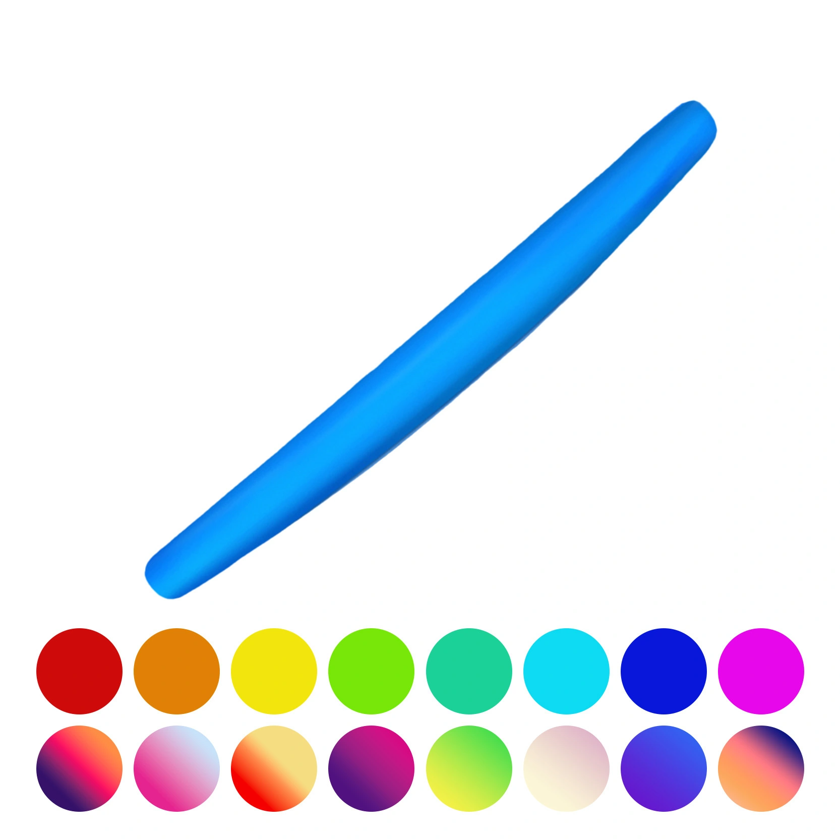 KLJ-5044T Ergonomic Keyboard Wrist Rest with Crystal Gel & Anti-Slip PU Base, 445×53×18mm Comfort Support for Office Typing 1