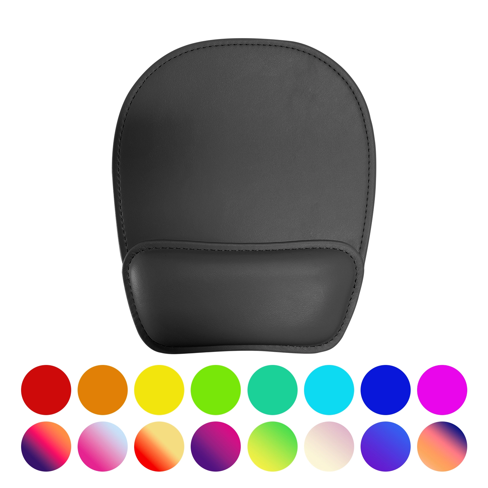 KLH-3137P Ergonomic PU Leather Mouse Pad with Memory Foam Wrist Support 230×220×22mm | Premium Comfort for Work & Gaming 1