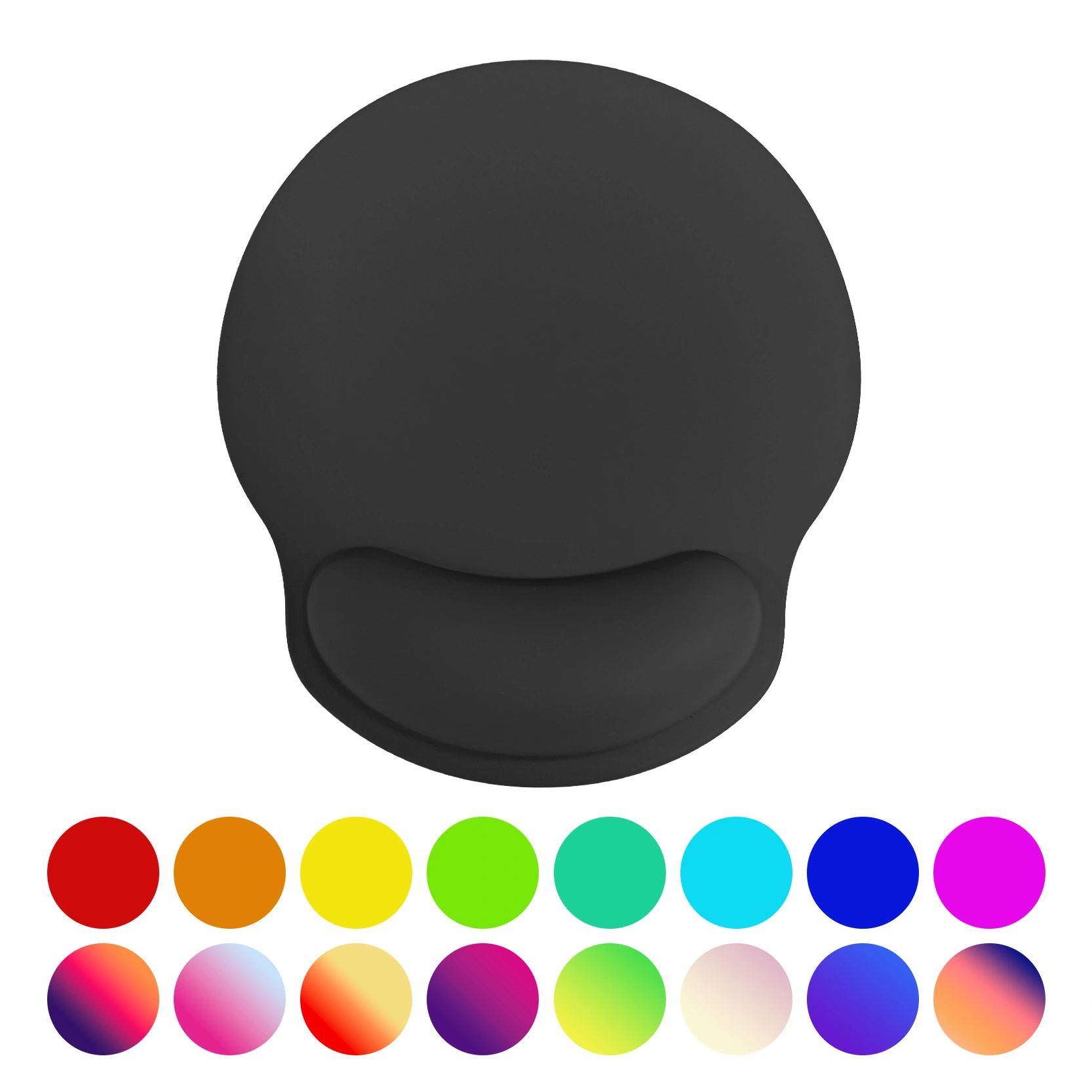 KLH-3144L SoftSkin Mouse Pad with PU Leather Surface & Gel Wrist Support 245×215×23mm | Premium Comfort for Extended Use 1