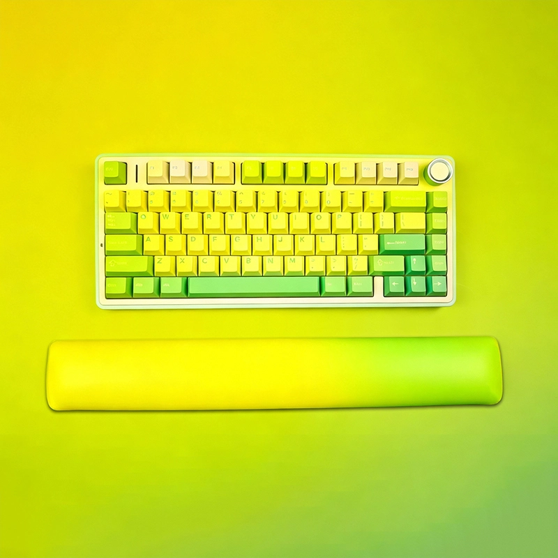 KLJ-5061L 방수 TPU 표면이 적용된 소프트스킨 가죽 젤 키보드 손목 받침대 *420×70×18mm | 하루 종일 타이핑을 위한 프리미엄 인체공학적 지지력* 1