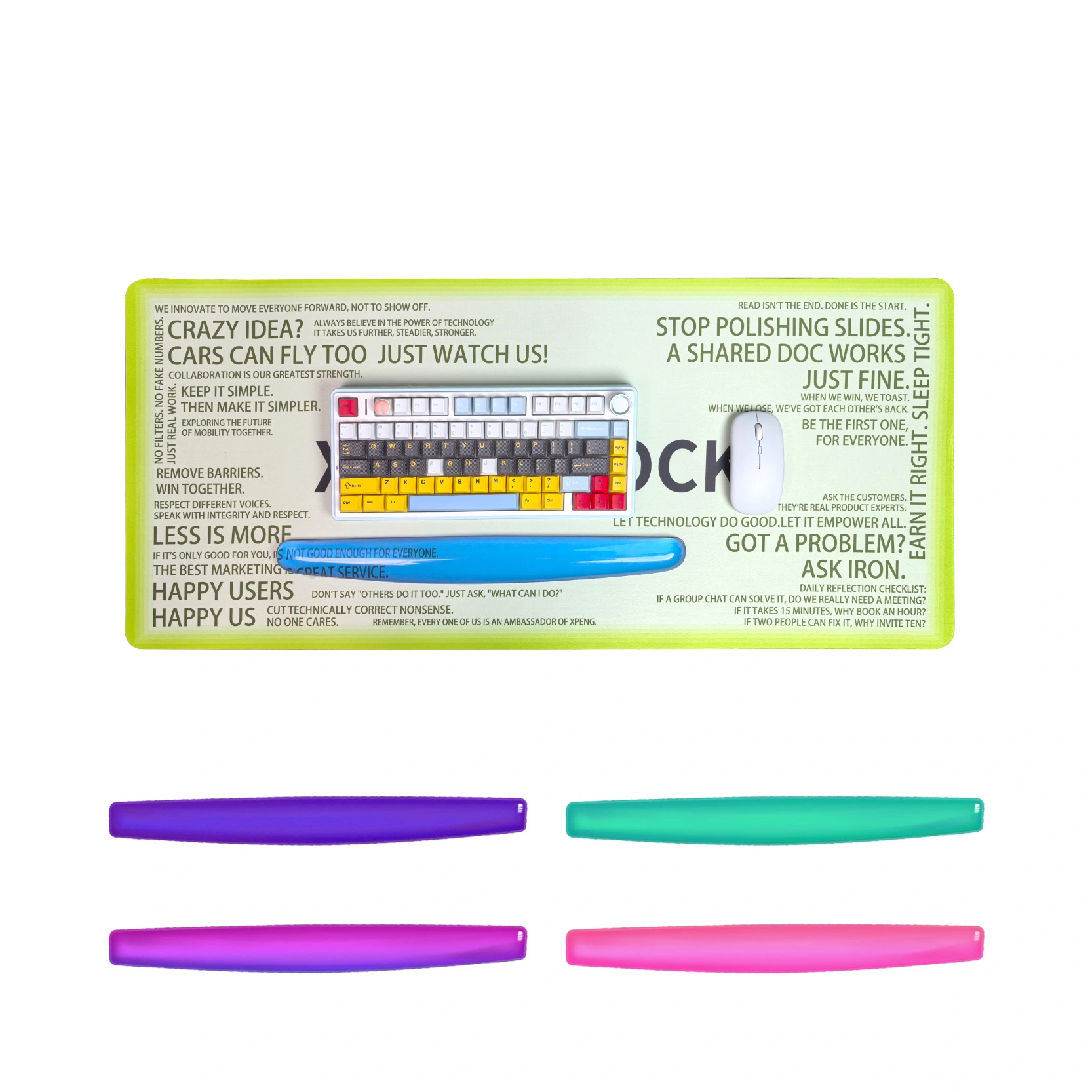 KLJ-5046T Ergonomic Keyboard Wrist Rest with Crystal Gel & Anti-Slip PU Base 1