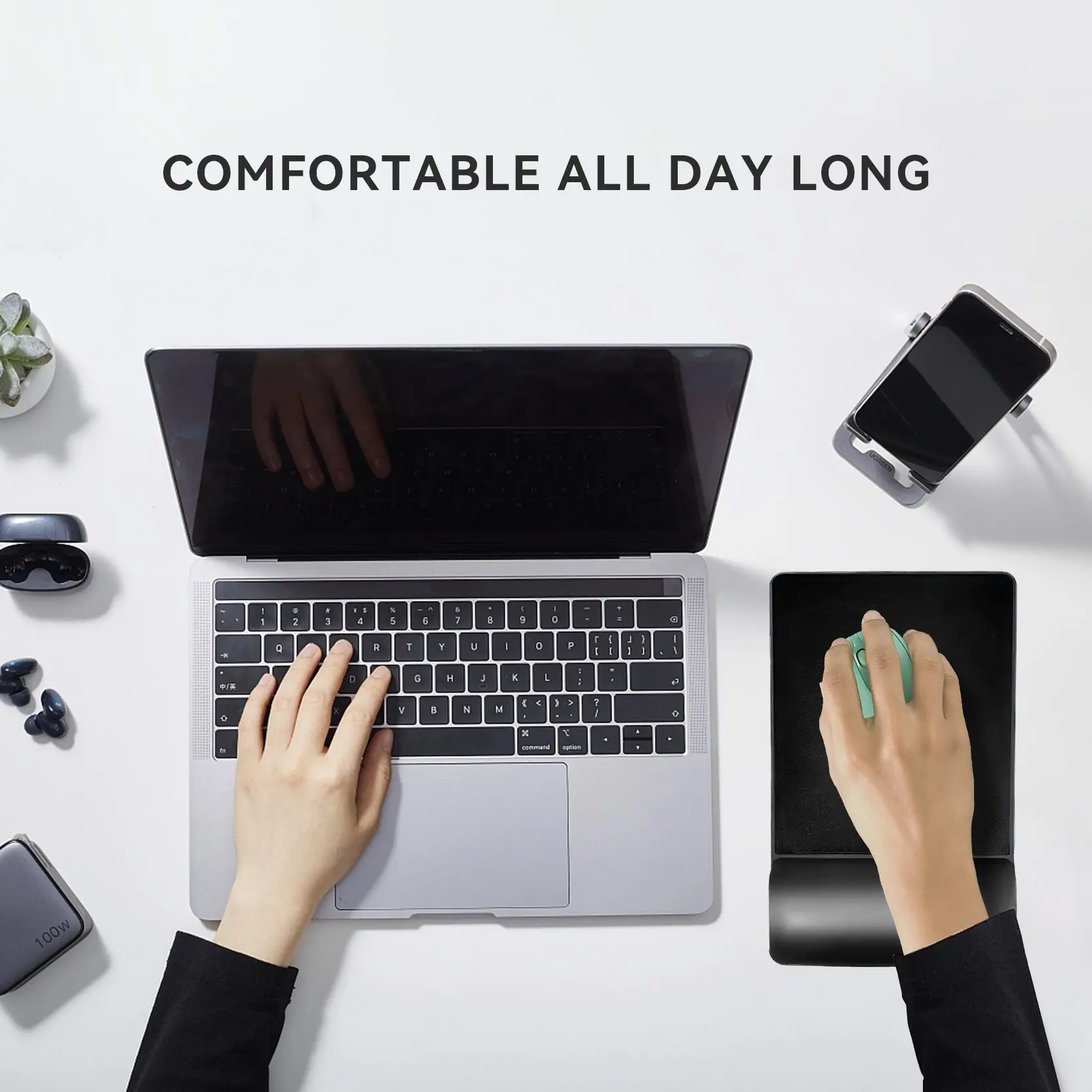 Leather Mouse Pad with Wrist Rest Factory for Reducing Wrist Fatigue 6