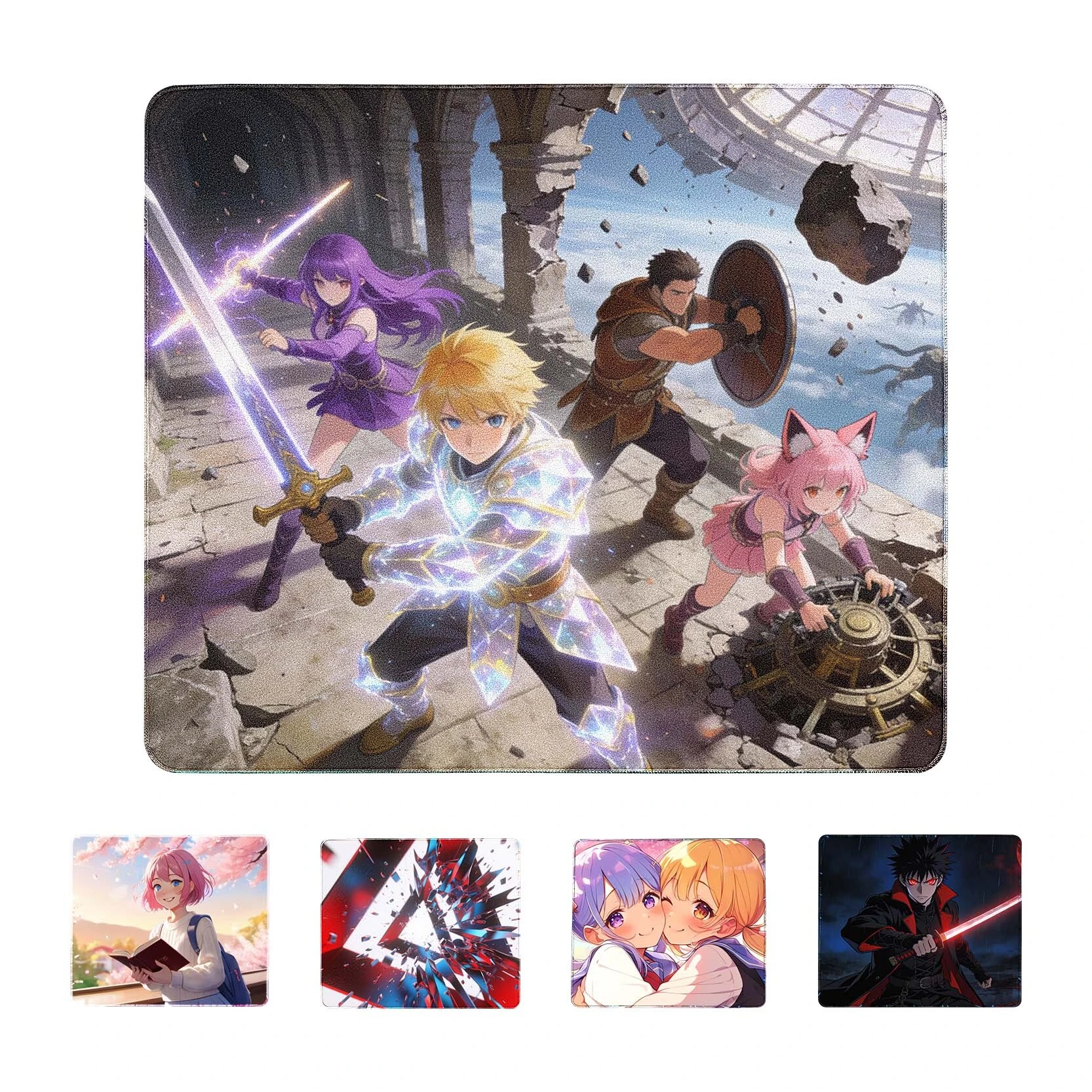 KAL Gaming Mouse Pad Lycra Surface Rubber Base Precision Control Waterproof Custom Size