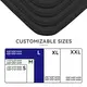 KAL Gaming Mouse Pad  customizable sizes (S/M/L/XL/XXL) with specifications