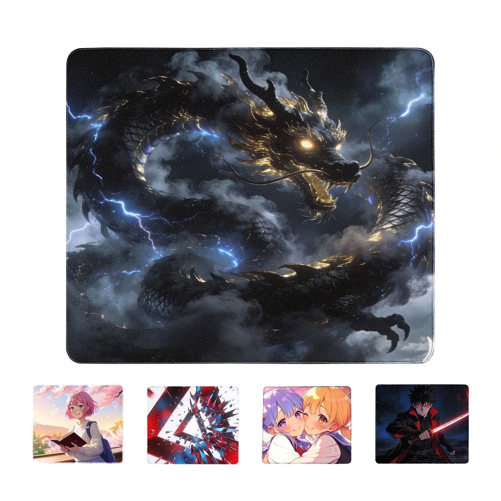 Raiden Gaming Mouse Padwith PORON Base - Unrivaled Silk-Speed Experience. 1