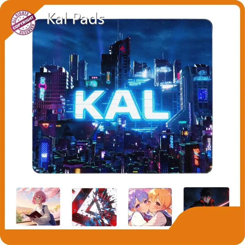 KAL Gaming Mouse Pad Lycra Surface Rubber Base Precision Control Waterproof Custom Size