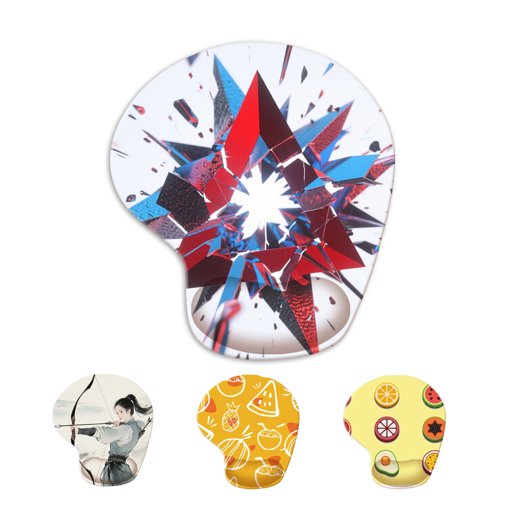 KAL Ergonomic Mouse Pad Lycra Surface Rubber Base Wrist Support Custom Size Wholesale