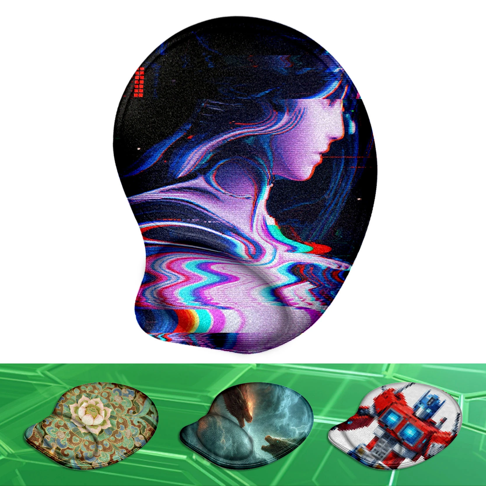 KAL ergonomic mouse pad non-slip rubber base