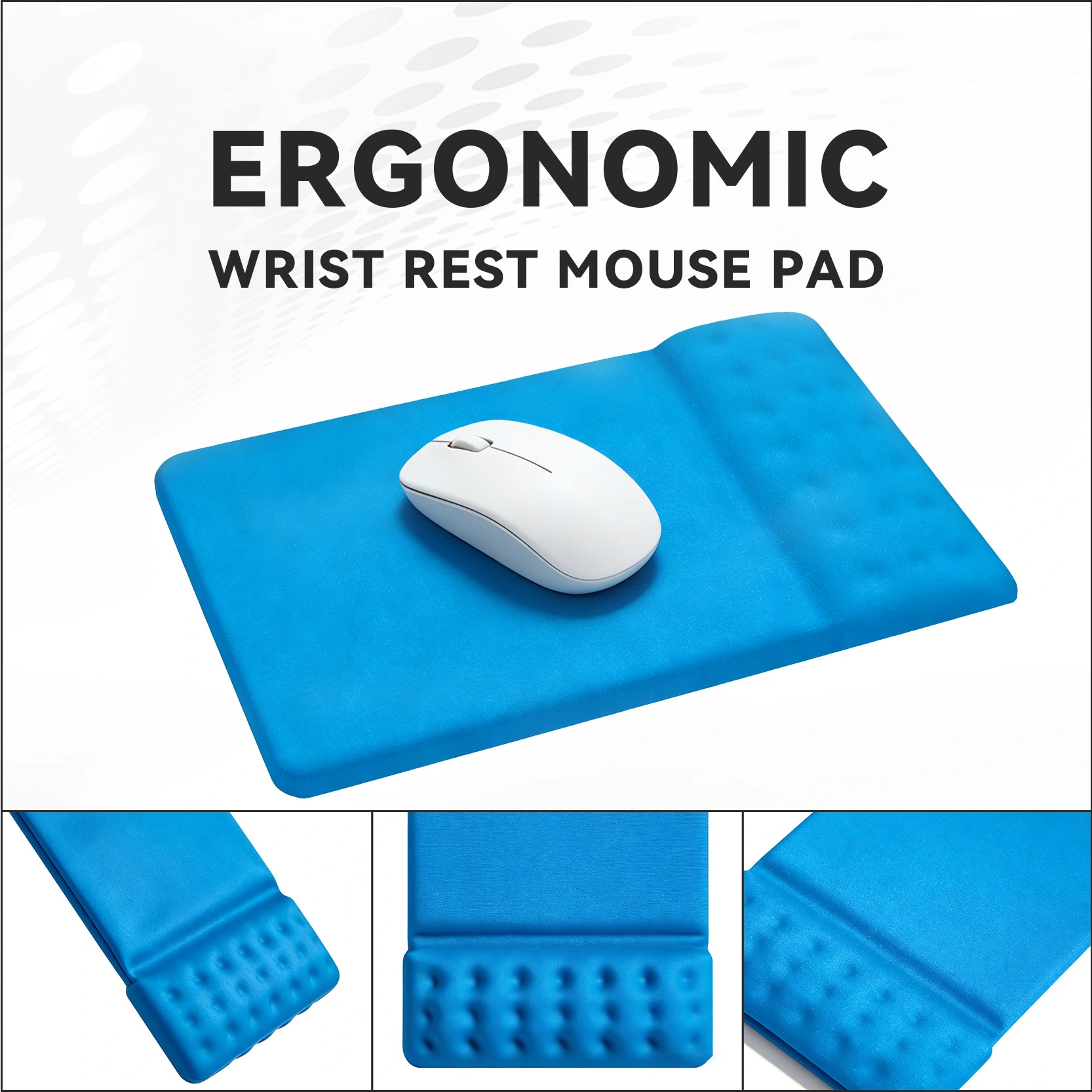 Office mouse pad with a wide variety of printing styles, compatible with various wrist rest designs