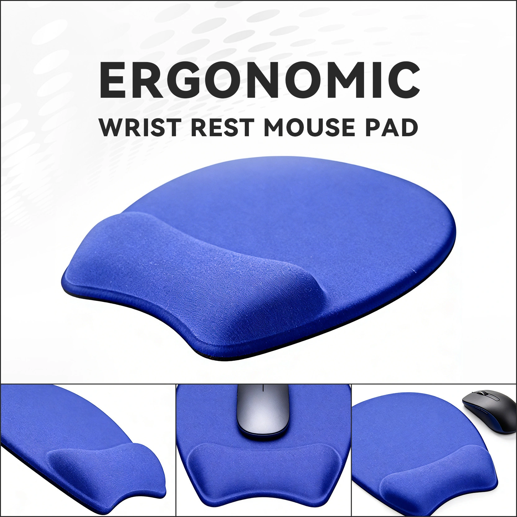 Ergonomic wrist rest mouse pad, supports multiple styles of printing