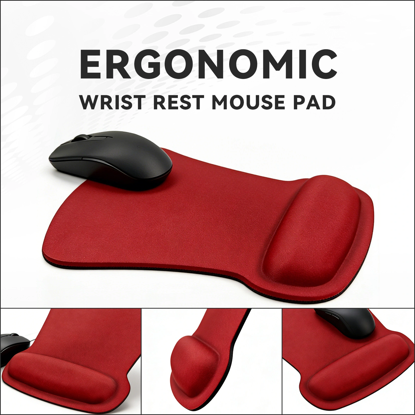 Ergonomic wrist rest mouse pad, supports multiple styles of printing