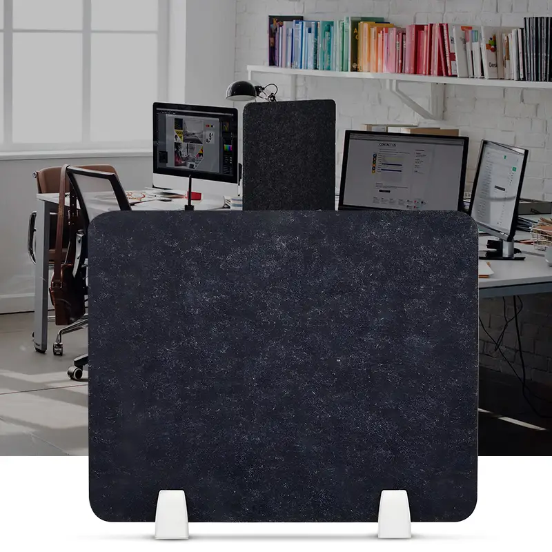 Easy  Installation PET Polyester Desktop Divider with Clamps for Library, Classroom and Office 1