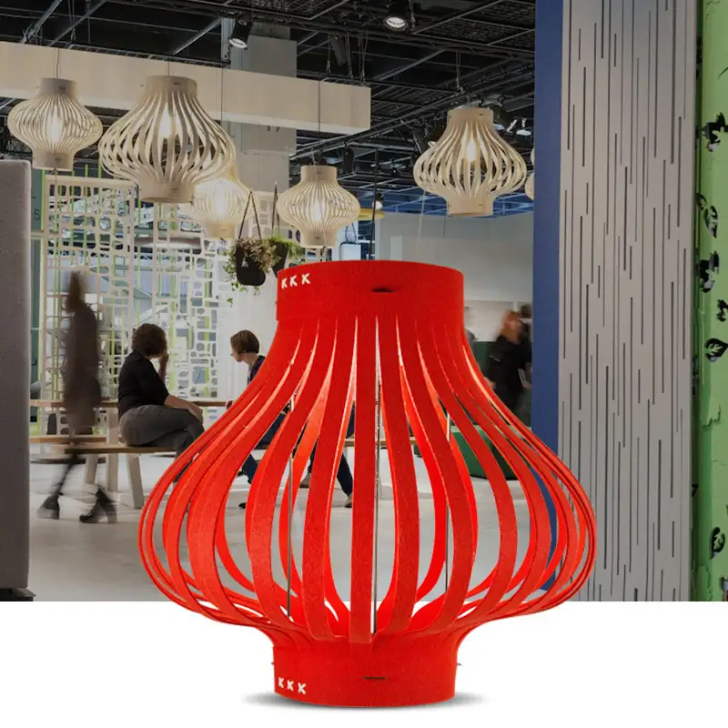 Acoustic PET Felt  Light Shade Innovative Hanging Indoor Lamps Home Chandelier 1