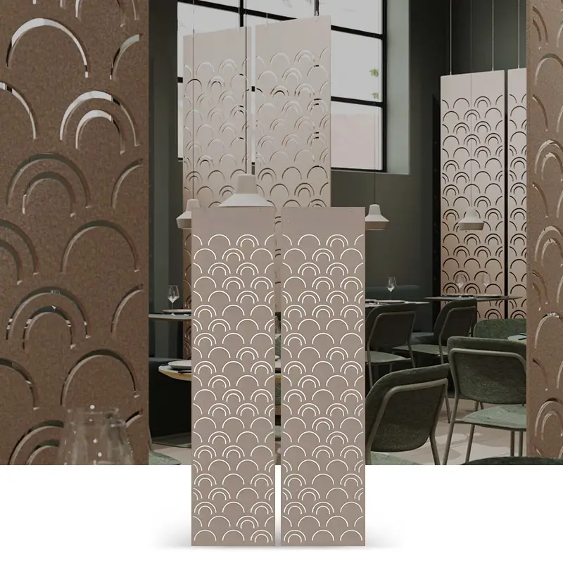 Rooaoo PET hanging Soundproof screen Polyester Pet Felt  Acoustic Divider 1