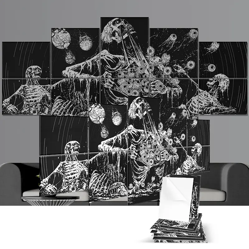 Printable Custom Art PET Polyester Acoustic Panel with Printed Pattern for Home Decor and Wall Decoration 1