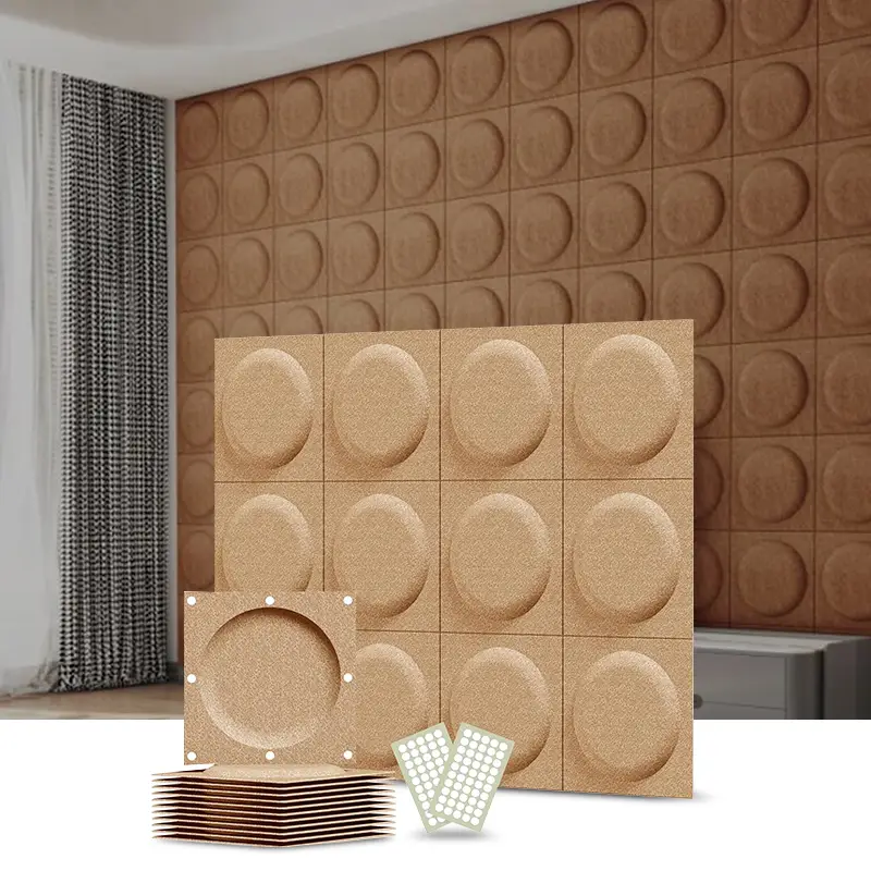 Rooaoo Pet Felt Acoustic Wall Panels Colorful Sound Absorbing 3D Art Polyester Acoustic Panels 1