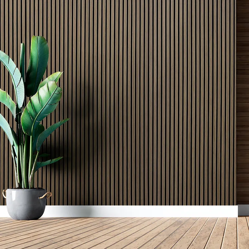 1 Side Akupanel Walnut Slat Panels Manufacturers 3