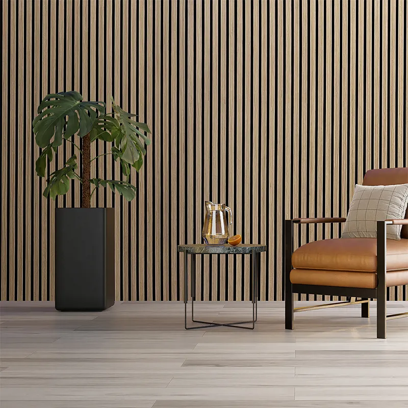 1 Side Akupanel Walnut Slat Panels Manufacturers 2