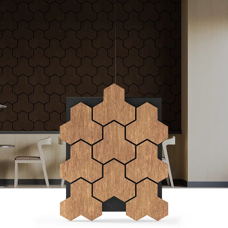 The Largest Special Armor Shape 3D Wood Acoustic Sheet Panels High Quality Polyester for Akupanels Supplier 1