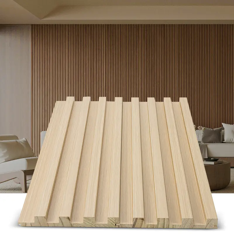 Factory Direct White Oak PVC Solid Wood Wall Panel for Wall Decoration 1