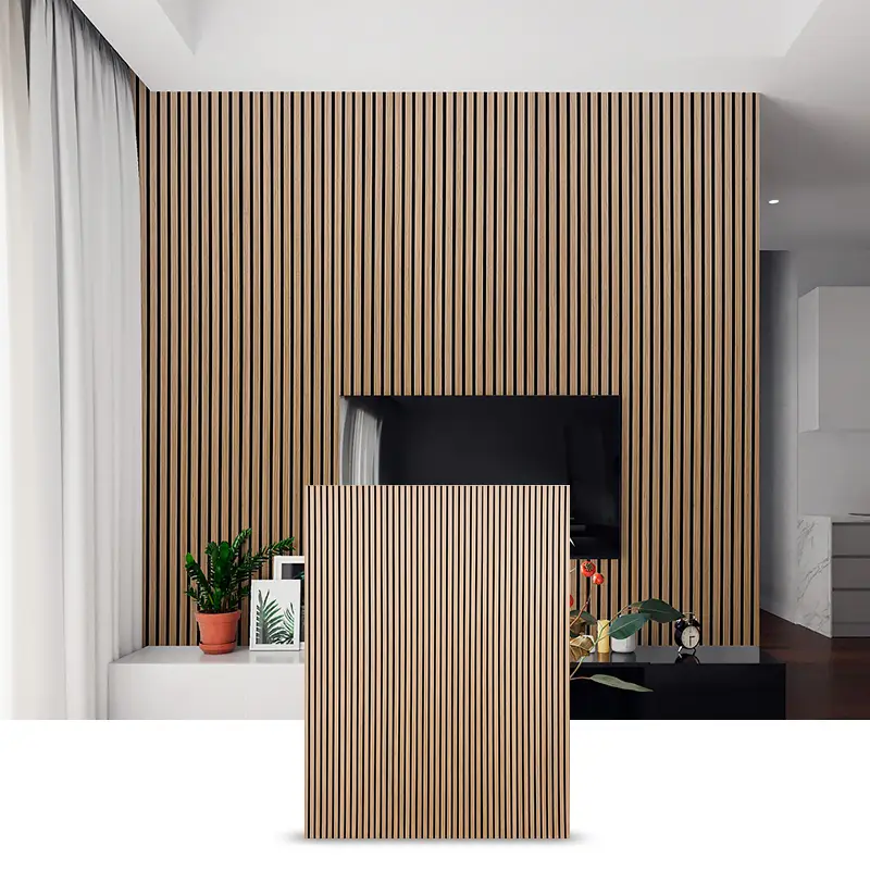 Walnut real wood veneer wood slat panel directly from the manufacturer, ensuring a stable supply 1
