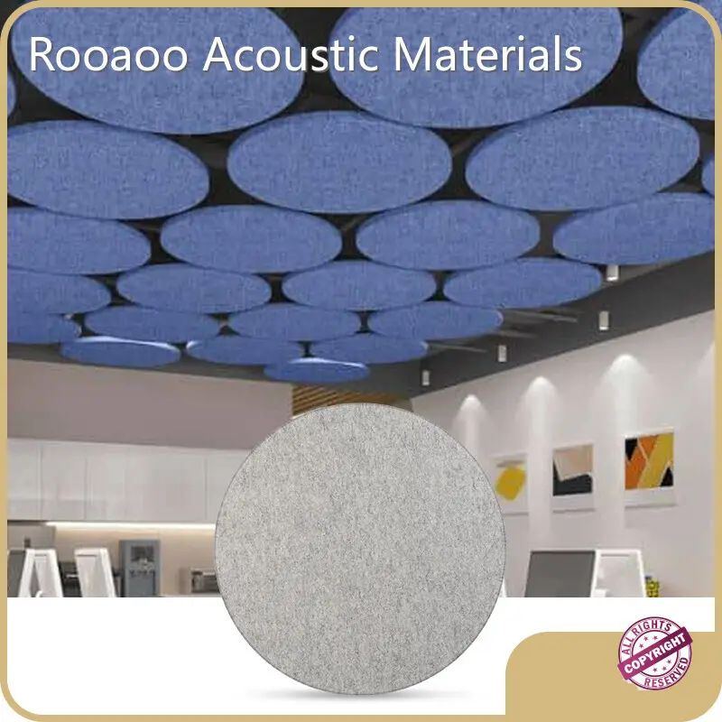 ROOAOO Black Acoustic Ceiling Tiles Manufacturers 1