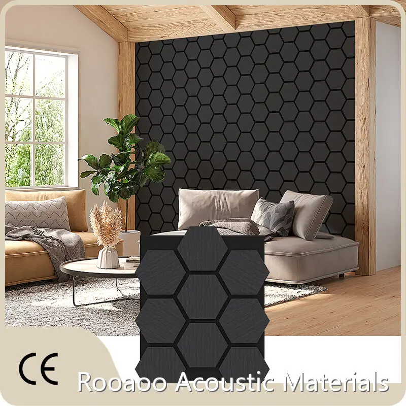 ROOAOO Acoustic Slat Wood Wall Panels Acoustic Slat Wood Wall Panels Wholesaler 1