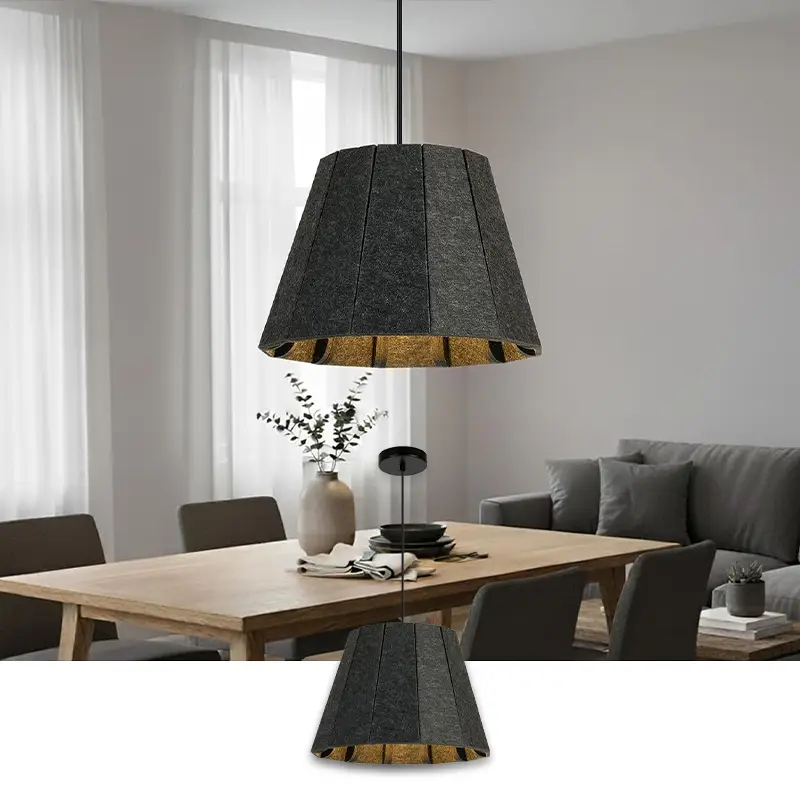 Rooaoo Customizable Felt Acoustic Lamp Shade Personalized Soundproof Lighting Custom Manufacturing 1