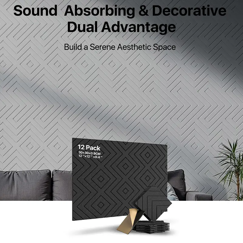 Modern Design Akupanel Polyester Acoustic Panels Office Studio PET Wall panel 1