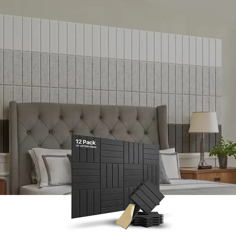 PET Acoustic Panel Noise Reduction Material Polyester Acoustic Panels Eco-Friendly Felt Panel 1