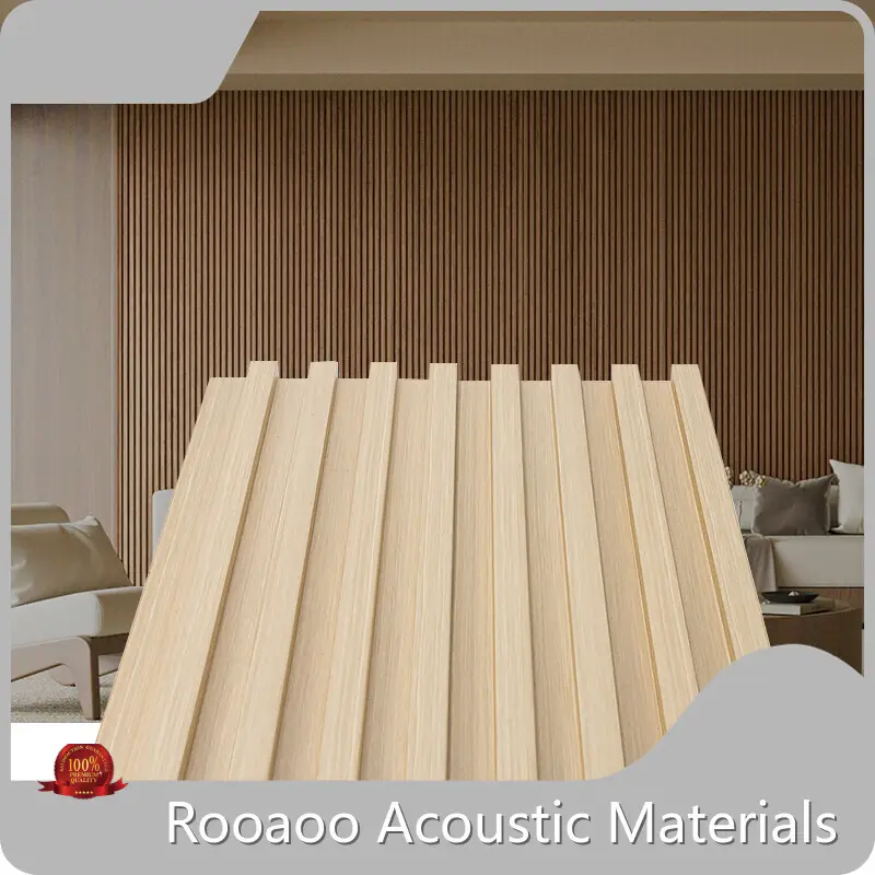 Wood Slat Wall Panel Solid Wood Akupanel Wholesale - ROOAOO 1
