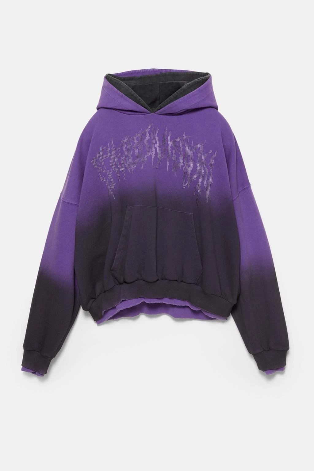 Custom Clothing Manufacturer Digital Printing Graphic Acid Wash Distressed 380g Cotton Hoodie with Pocket 1