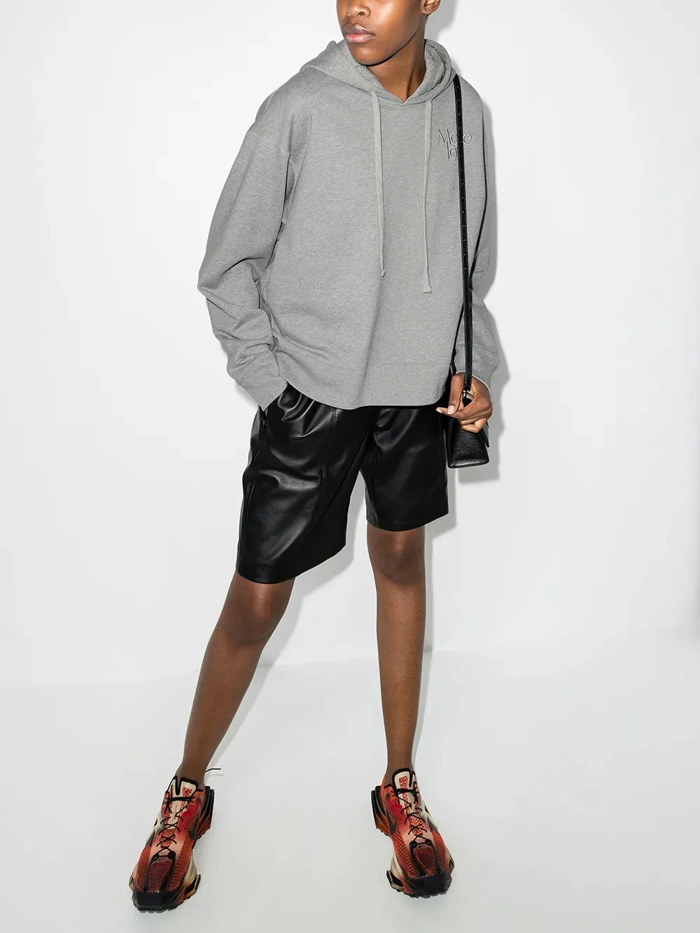 Black Crop Hoodie​ by UNIT-100 5