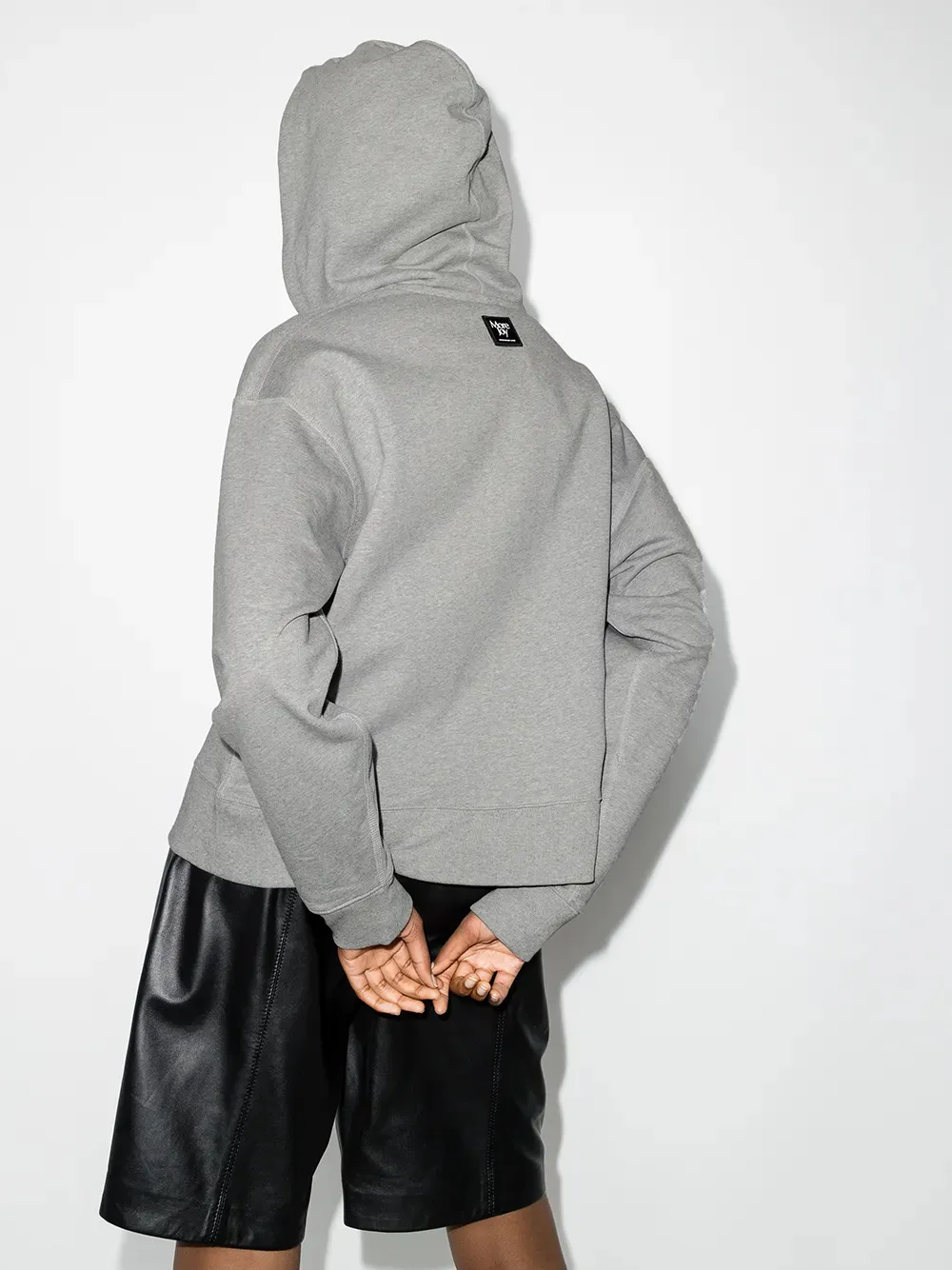 Black Crop Hoodie​ by UNIT-100 4