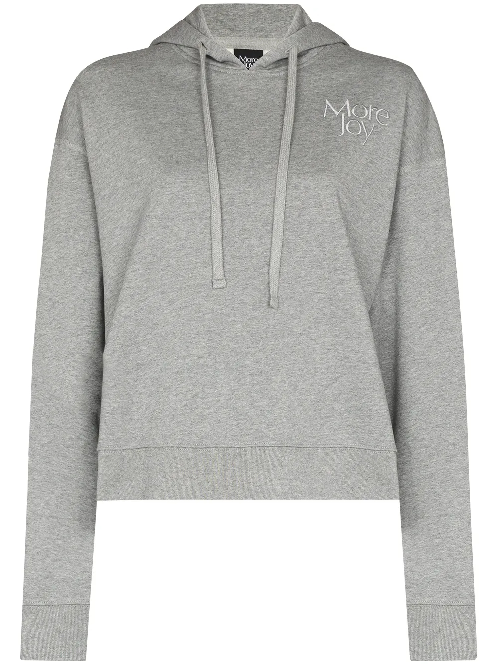 340g Custom Logo-Embroidered Long-Sleeved String Cotton Cropped Hoodie-CPHD001 1