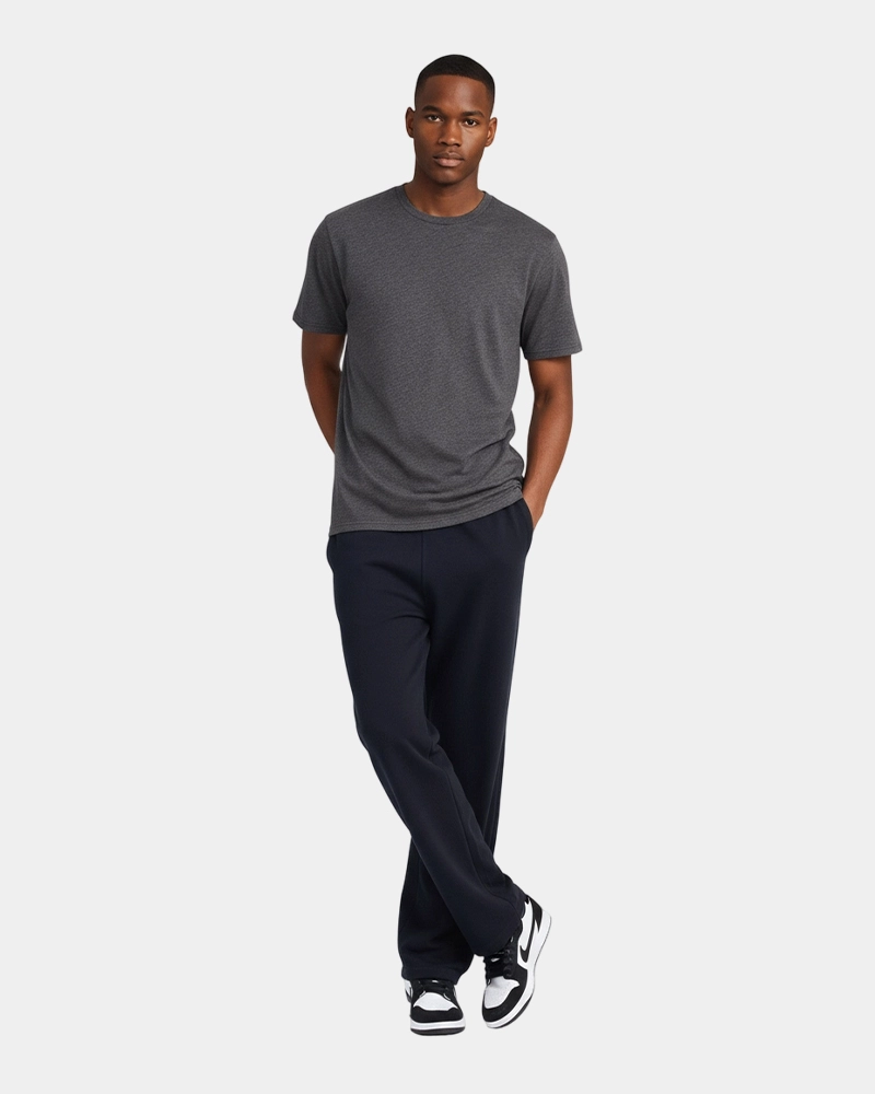 Custom Clothing Manufacturer Digital Printing Crewneck GT001 160g Blended Gym Shirt 1