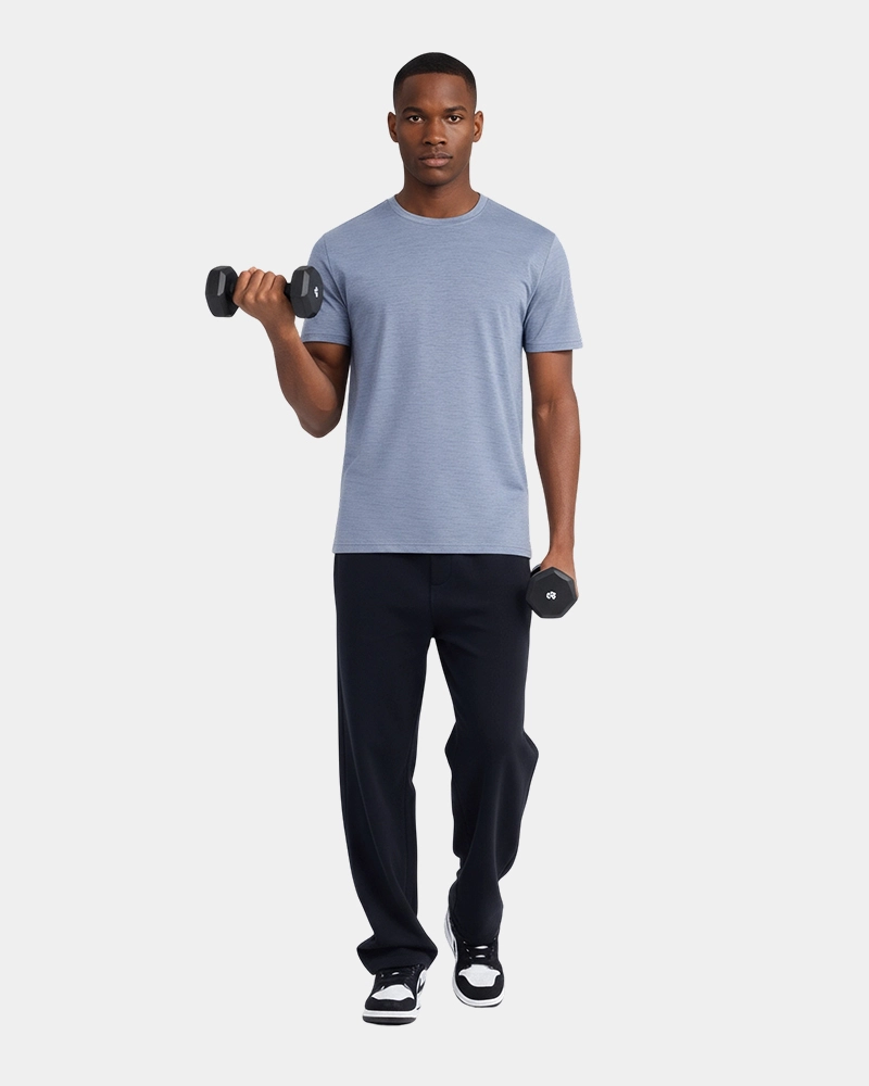 Custom Clothing Manufacturer Digital Printing Crewneck GT002 180g Blended Gym Shirt 1