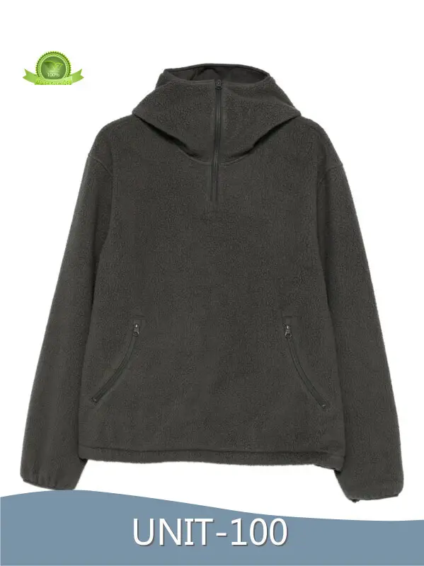 Fleece Hoodies for Men Half Zip Hoodie Wholesale - UNIT-100 1