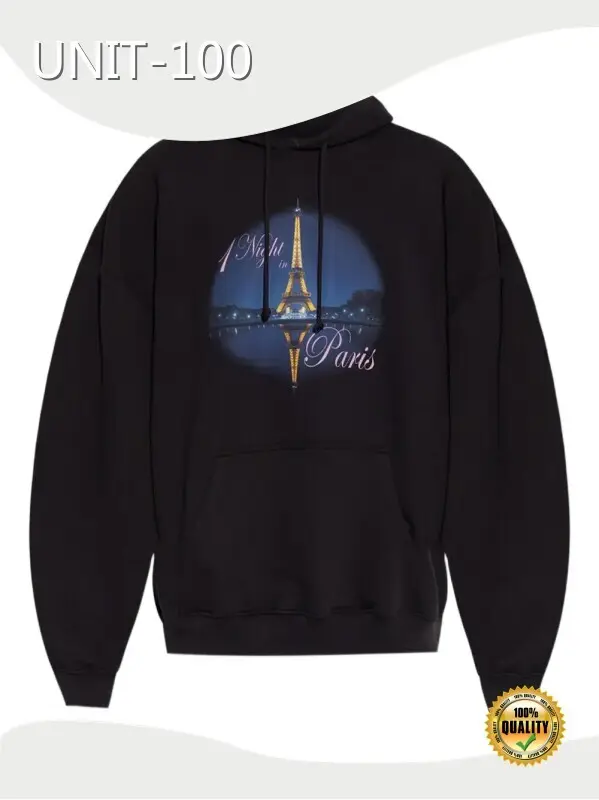 Cotton French Terry Hoodie French Terry Hoodie Wholesale - UNIT-100 1