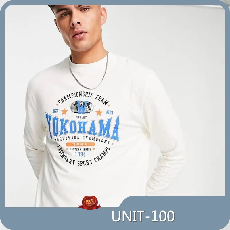 Black Long Sleeve Tee​ by UNIT-100-1 1