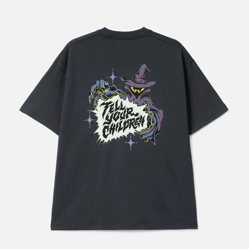 Camiseta de algodão pesado com estampa DTG de 230 g/m² - Azul Marinho 1