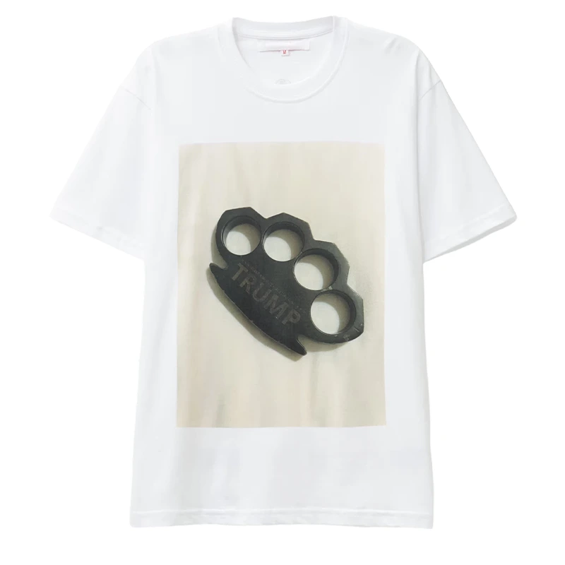 Camiseta de algodón preencogido de 220 g/m² con estampado DTG y plastisol - Blanca 1