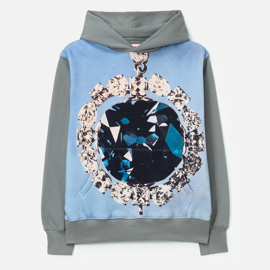 Sudadera de estilo urbano de corte relajado con forro polar de 380 g/m², estampado DTG extragrande y bolsillo tipo canguro. 1