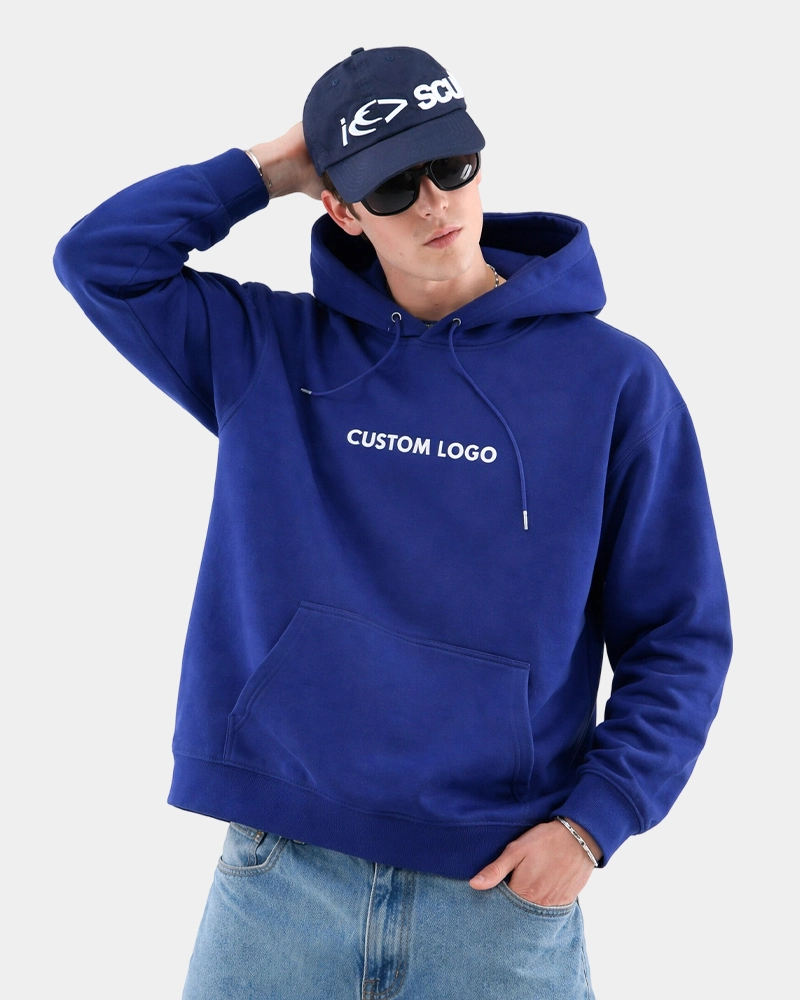 440GSM Heavyweight 100% Cotton Oversized Hoodie with Custom 3D Puff Print 1