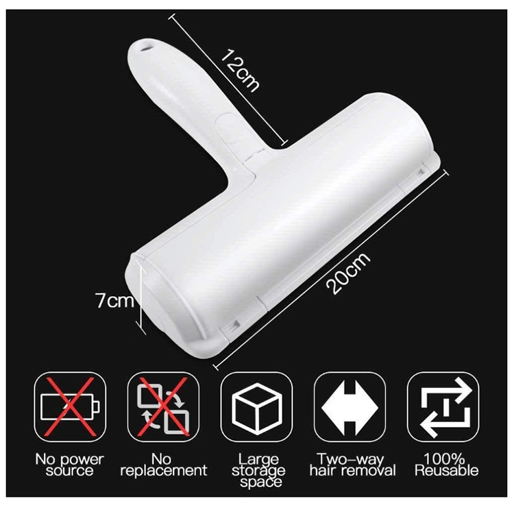 Customized Pet Hair Lint Roller Dog Cat Fur Remover Brush Self-Cleaning Hair Remover Roller Manufacturers | Roadreign 11