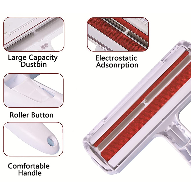 Customized Pet Hair Lint Roller Dog Cat Fur Remover Brush Self-Cleaning Hair Remover Roller Manufacturers | Roadreign 12